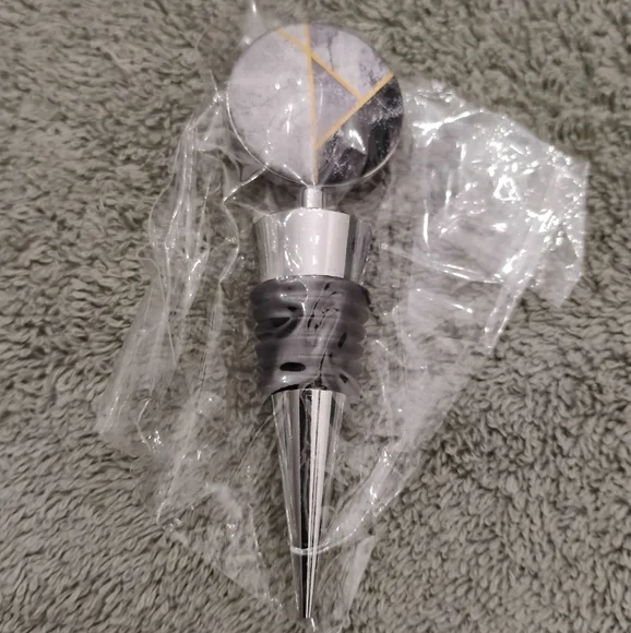 Art Glass Beverage Bottle Stoppers, Set of 3 - Picture 9 of 12